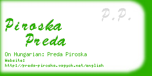 piroska preda business card